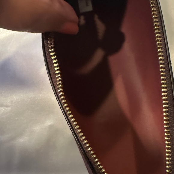 Coach Signature Brown and Burgundy Pencil Case - Picture 5 of 6